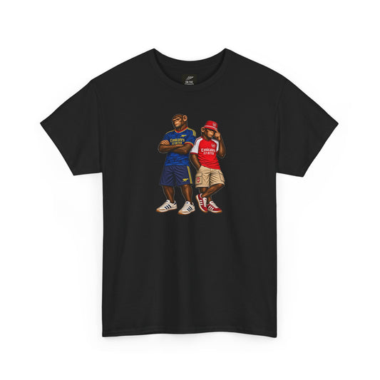 Arsenal Emirates Era Duo terrace t-shirt in black - On The Terrace casual wear