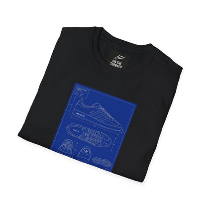 Adidas Gazelle Indoor Technical Blueprint T-Shirt | On The Terrace Exclusive - On The Terrace