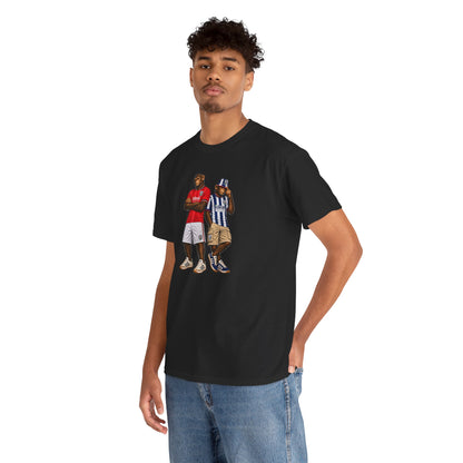 West Bromwich Albion Ideal Heating Era Duo terrace t-shirt in black, heavy cotton fabric detail - On The Terrace casual wear