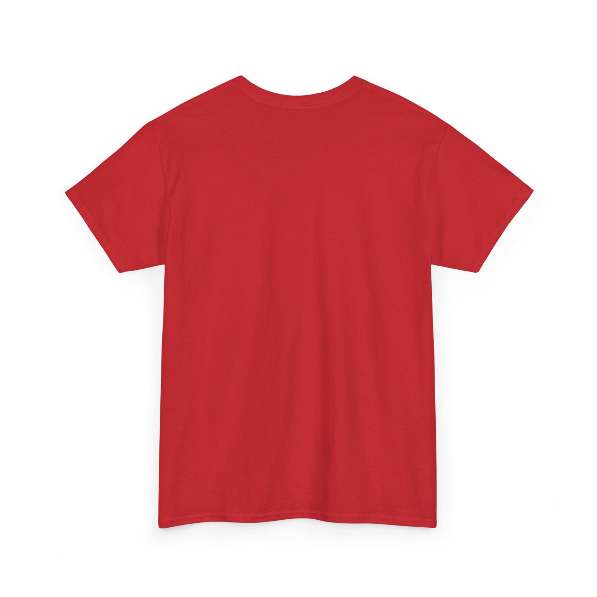 Red Rotherham t-shirt on a white background