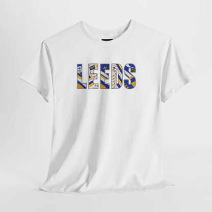 Leeds United LEEDS Trainer Graphic t-shirt in white styled for matchday - On The Terrace casual wear