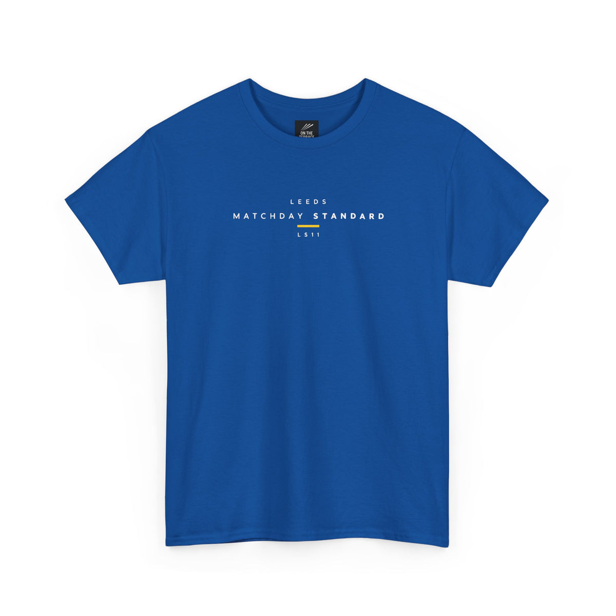 Leeds United Matchday Standard LS11 terrace t-shirt in royal blue - On The Terrace casual wear