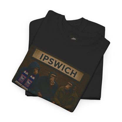 Black Ipswich t-shirt text on a white background