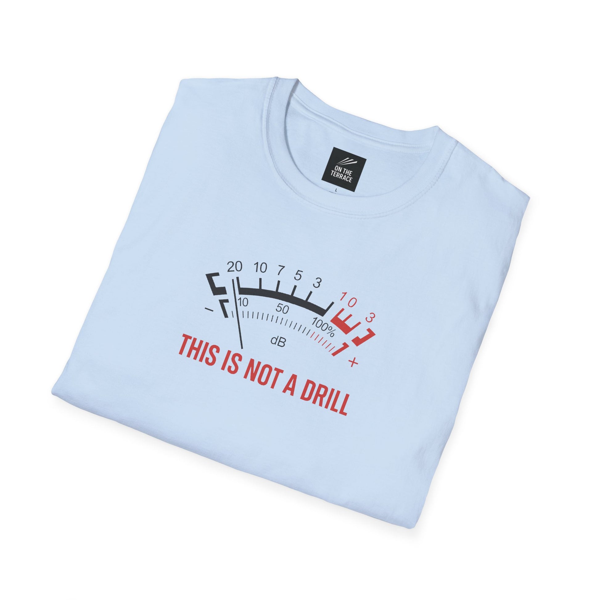Oasis 'This is not a drill' sky blue tee