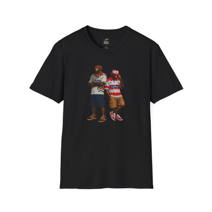 On The Terrace Northern Monkeys black t-shirt featuring retro Doncaster Rovers inspired casuals graphic