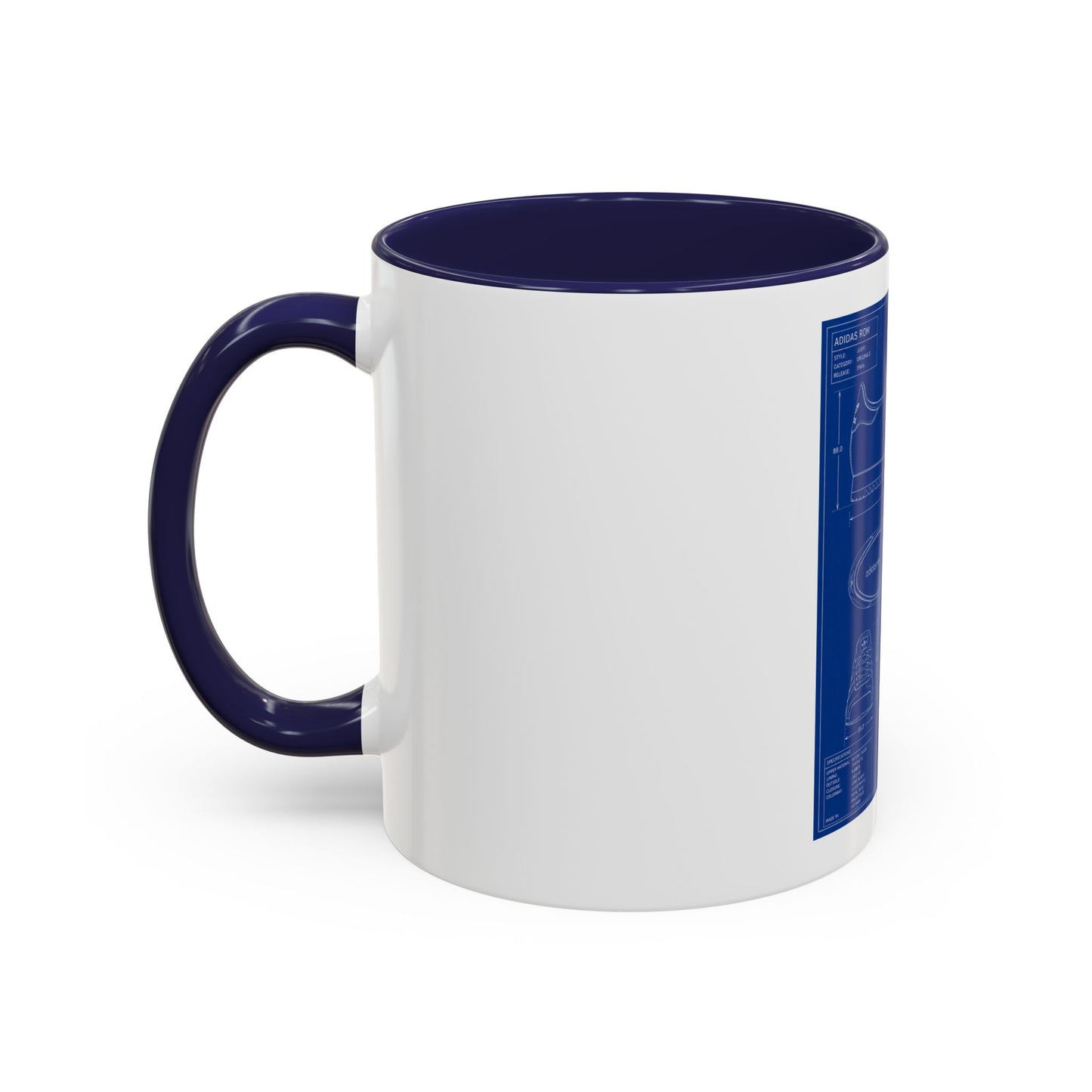Adidas ROM Technical Blueprint Mug | 11oz Two-Tone Ceramic - On The Terrace