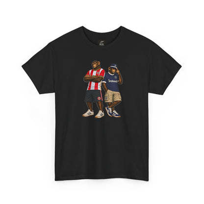 Brentford Indeed Era Duo terrace t-shirt in black - On The Terrace casual wear