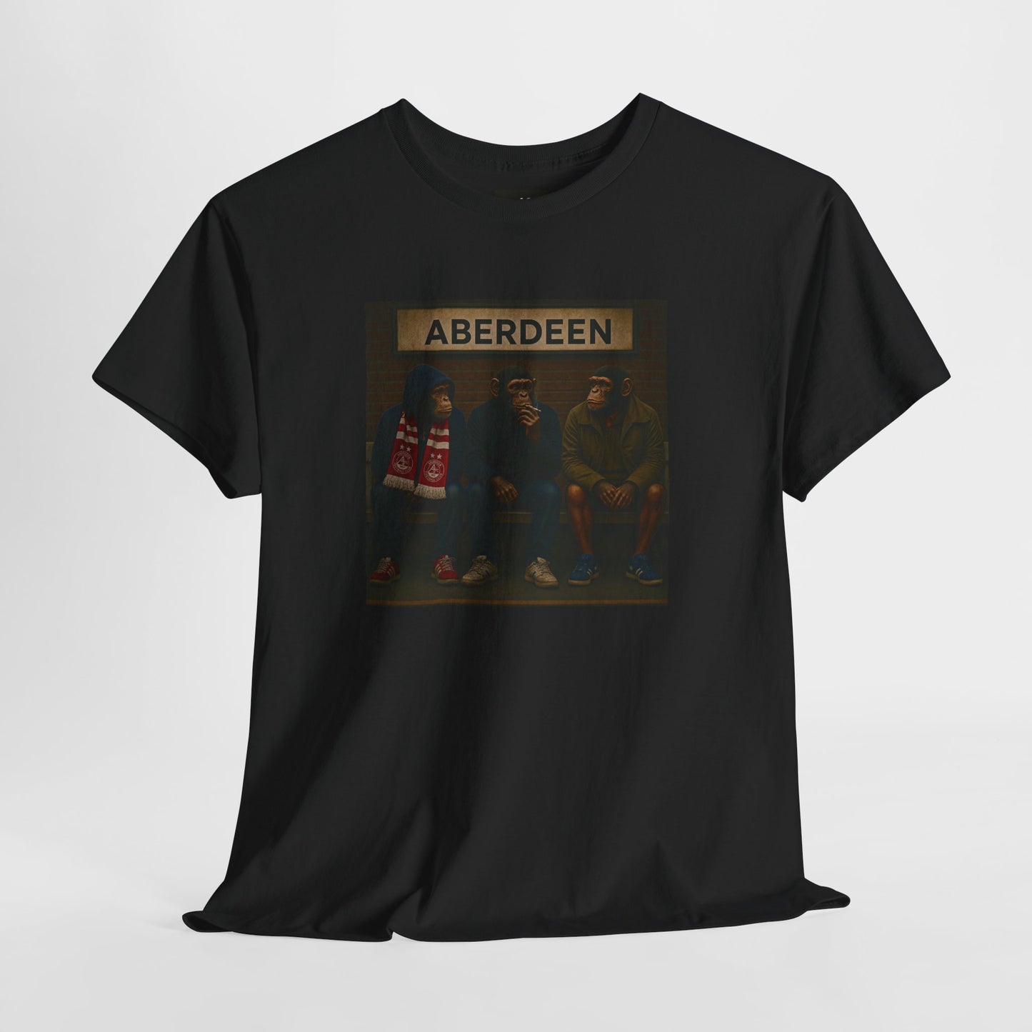 Aberdeen "Terrace Monkeys" Heavy Cotton T-Shirt – On The Terrace