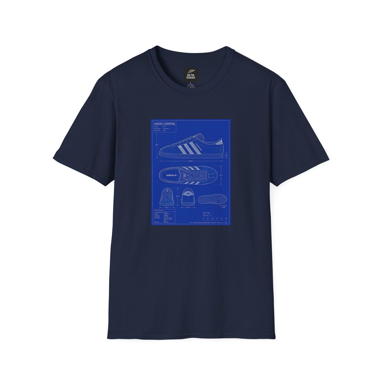 Adidas Liverpool Technical Blueprint T-Shirt | On The Terrace Exclusive - On The Terrace