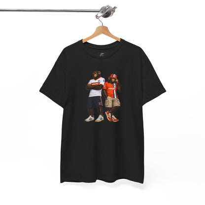 Black Luton Town easyJet Era T-shirt shown on a model