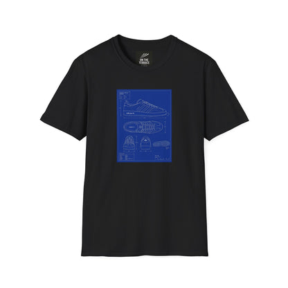 Adidas Gazelle Indoor Technical Blueprint T-Shirt | On The Terrace Exclusive - On The Terrace