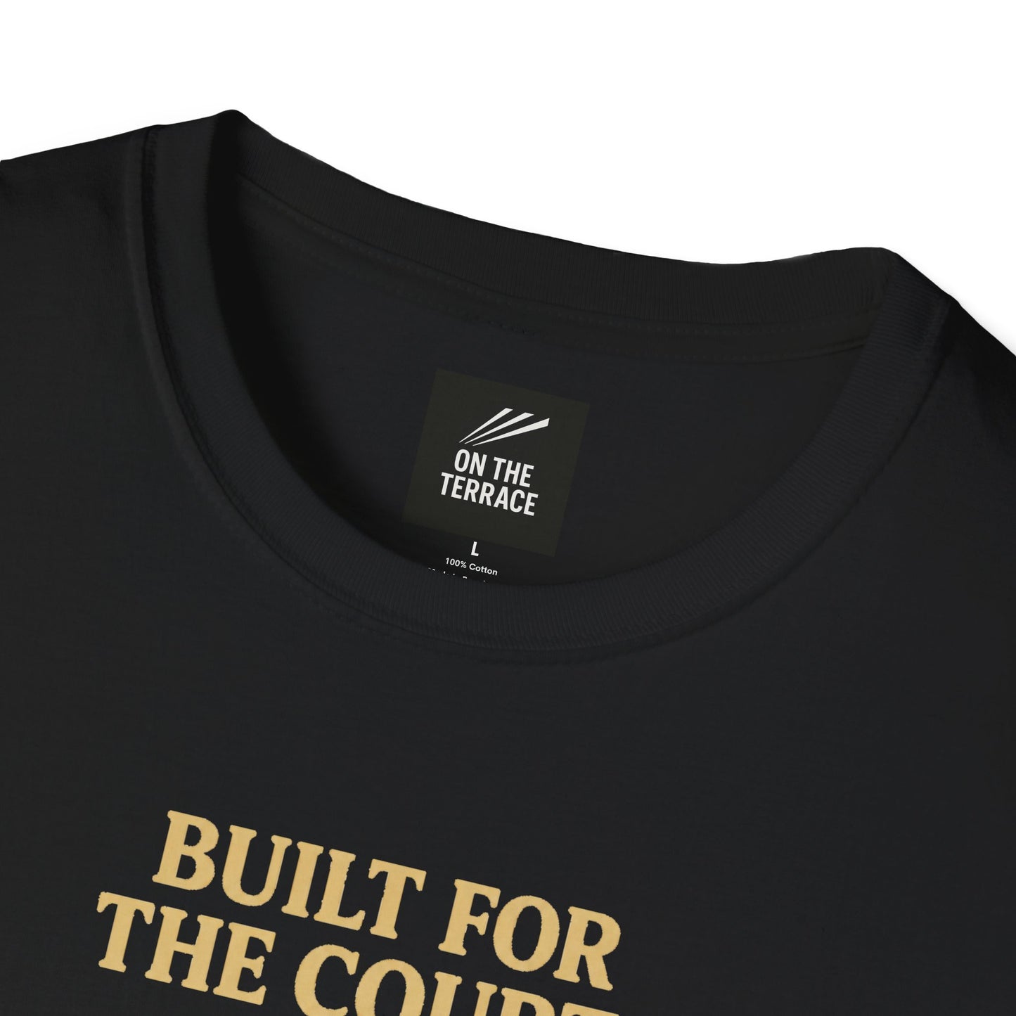 Black Built For The Court Owned By The Street retro sneaker graphic t-shirt