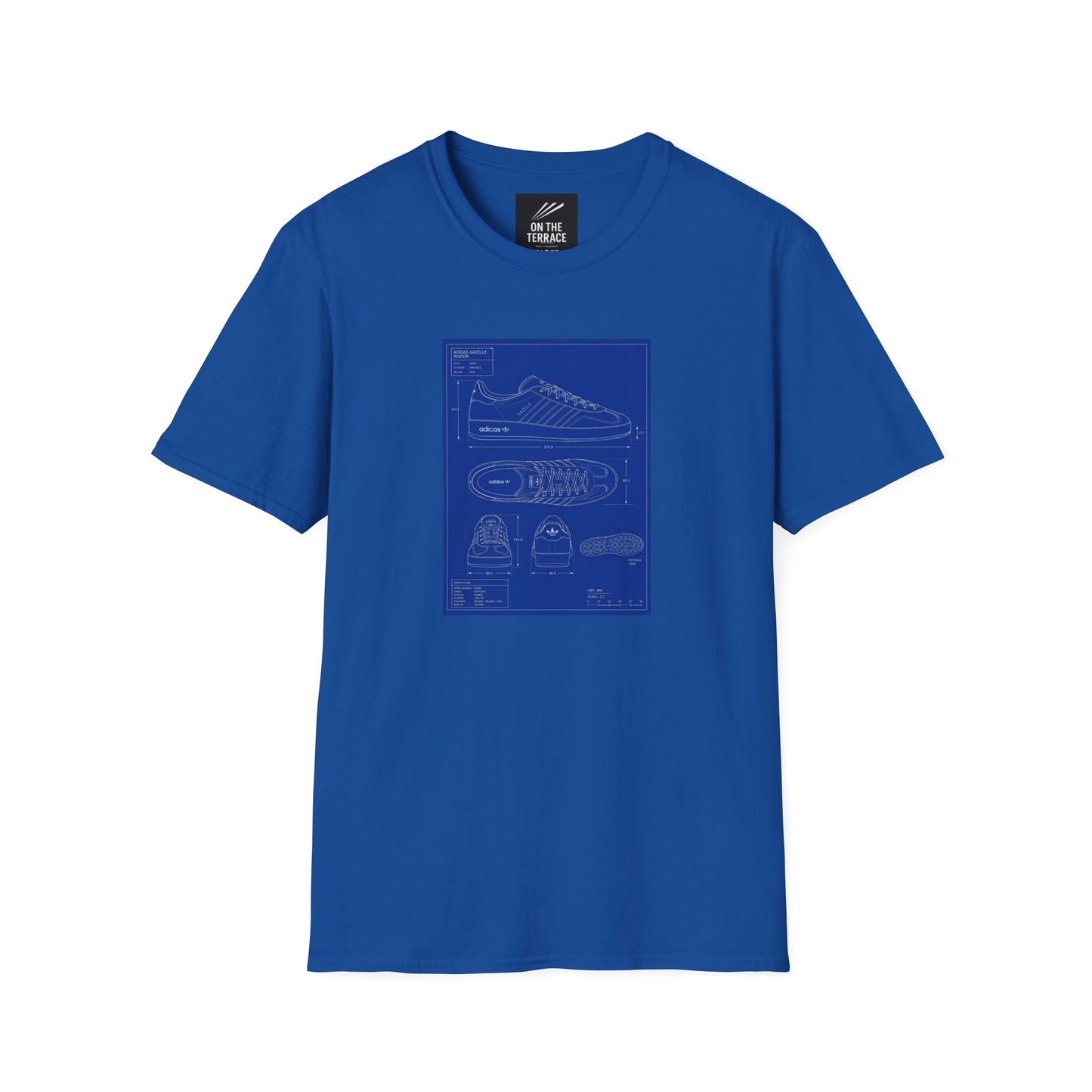 Adidas Gazelle Indoor Technical Blueprint T-Shirt | On The Terrace Exclusive - On The Terrace