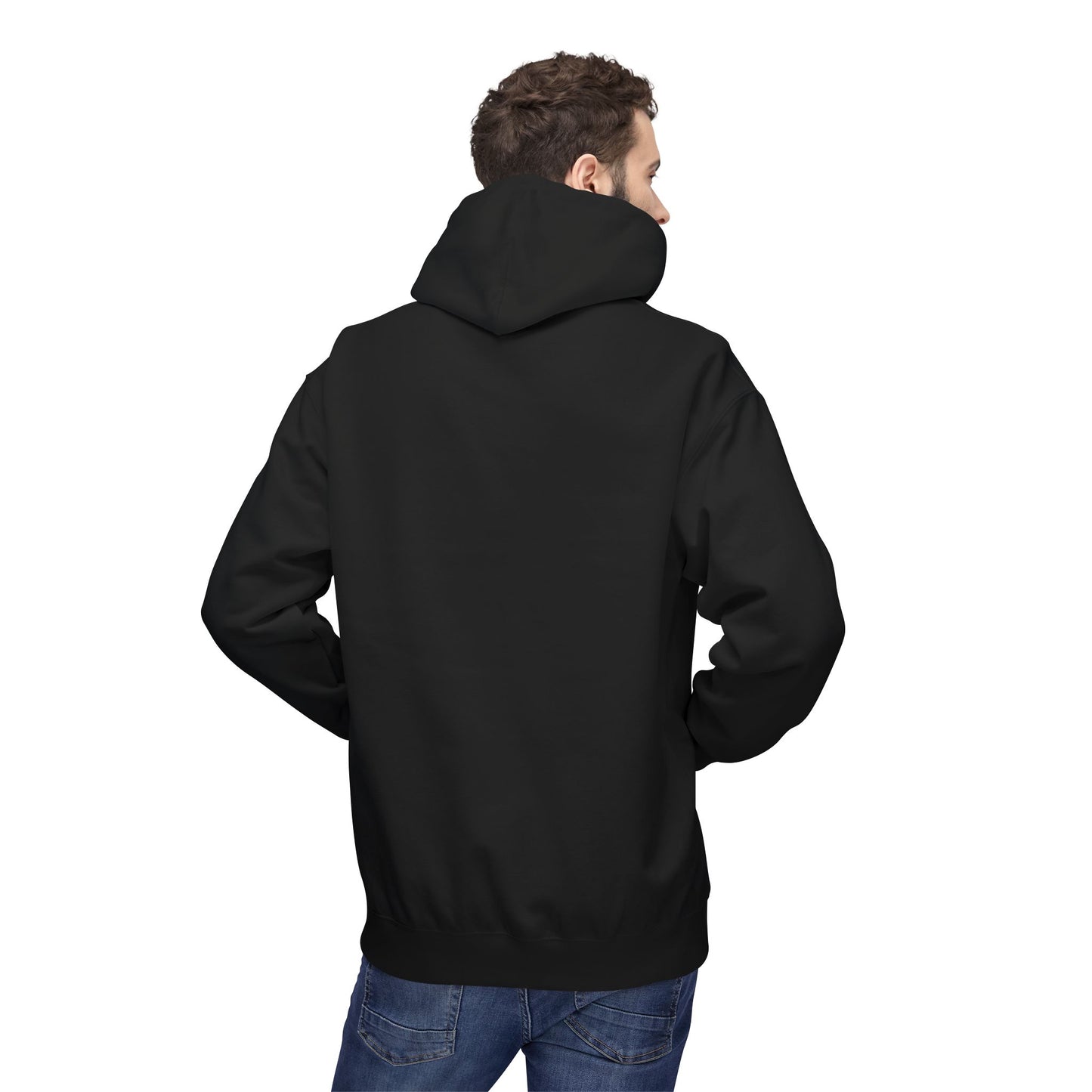 Owls fan hoodie in black with DTG-printed gold owl graphic