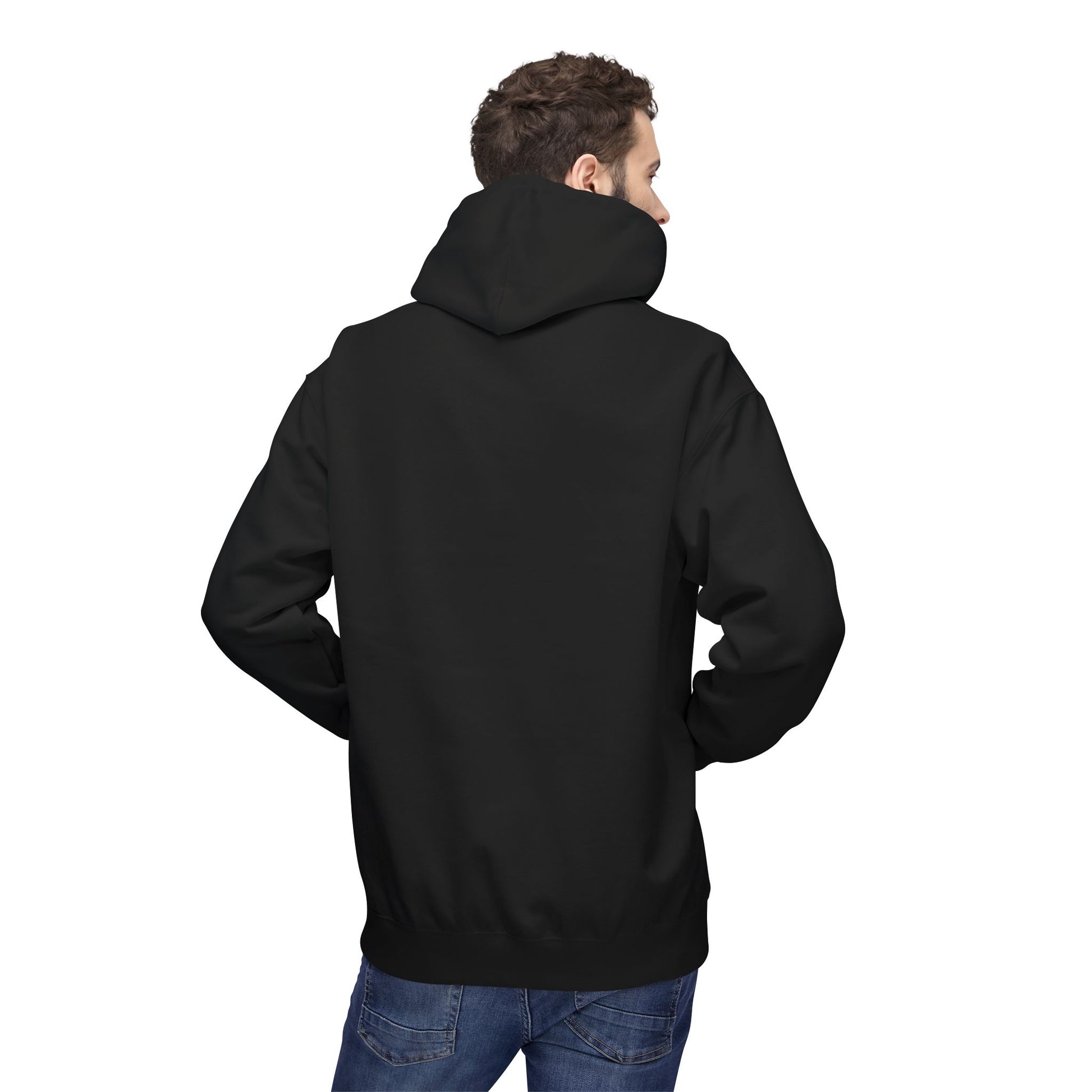 Owls fan hoodie in black with DTG-printed gold owl graphic