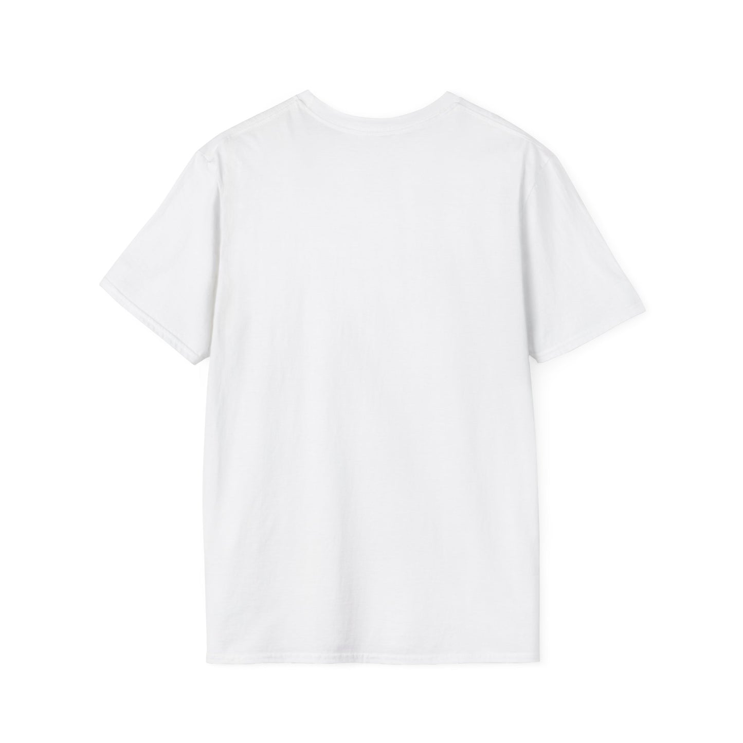 Plain white short-sleeve cotton t-shirt displayed on white background