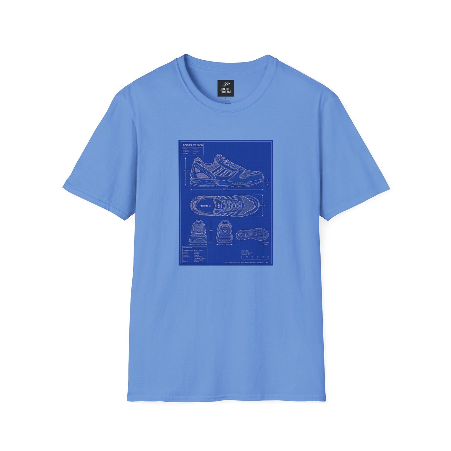 Adidas ZX 8000 Technical Blueprint T-Shirt | On The Terrace Exclusive - On The Terrace
