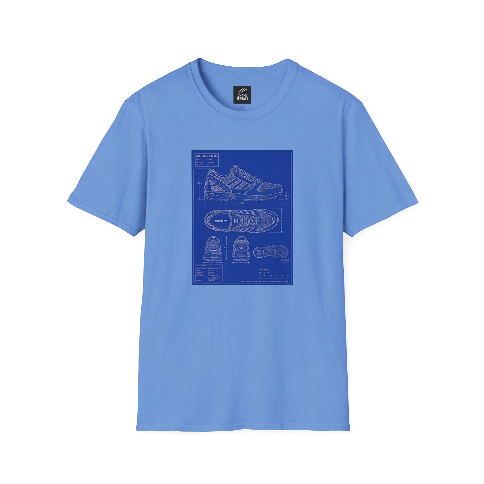 Adidas ZX 8000 Technical Blueprint T-Shirt | On The Terrace Exclusive - On The Terrace