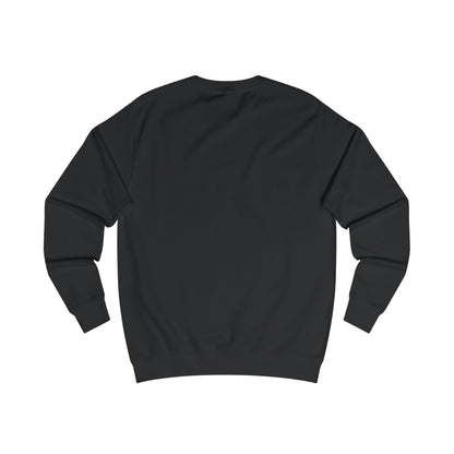 Back of plain black sweatshirt, Leeds Northern Monkeys Christmas jumper