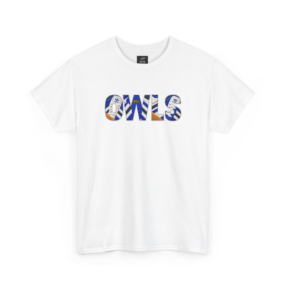 Sheffield Wednesday OWLS Trainer Graphic terrace t-shirt in white - On The Terrace casual wear
