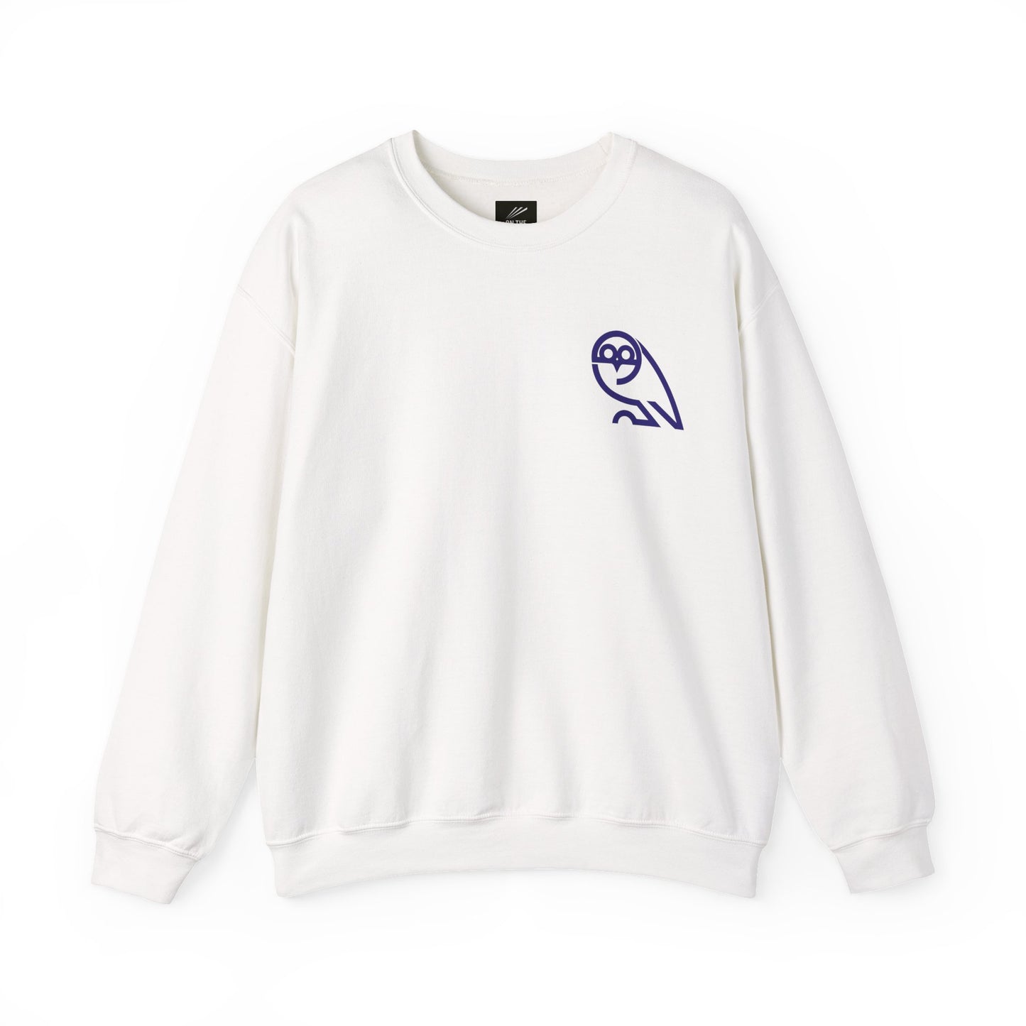 Owl Outline Crewneck Sweatshirt - On The Terrace