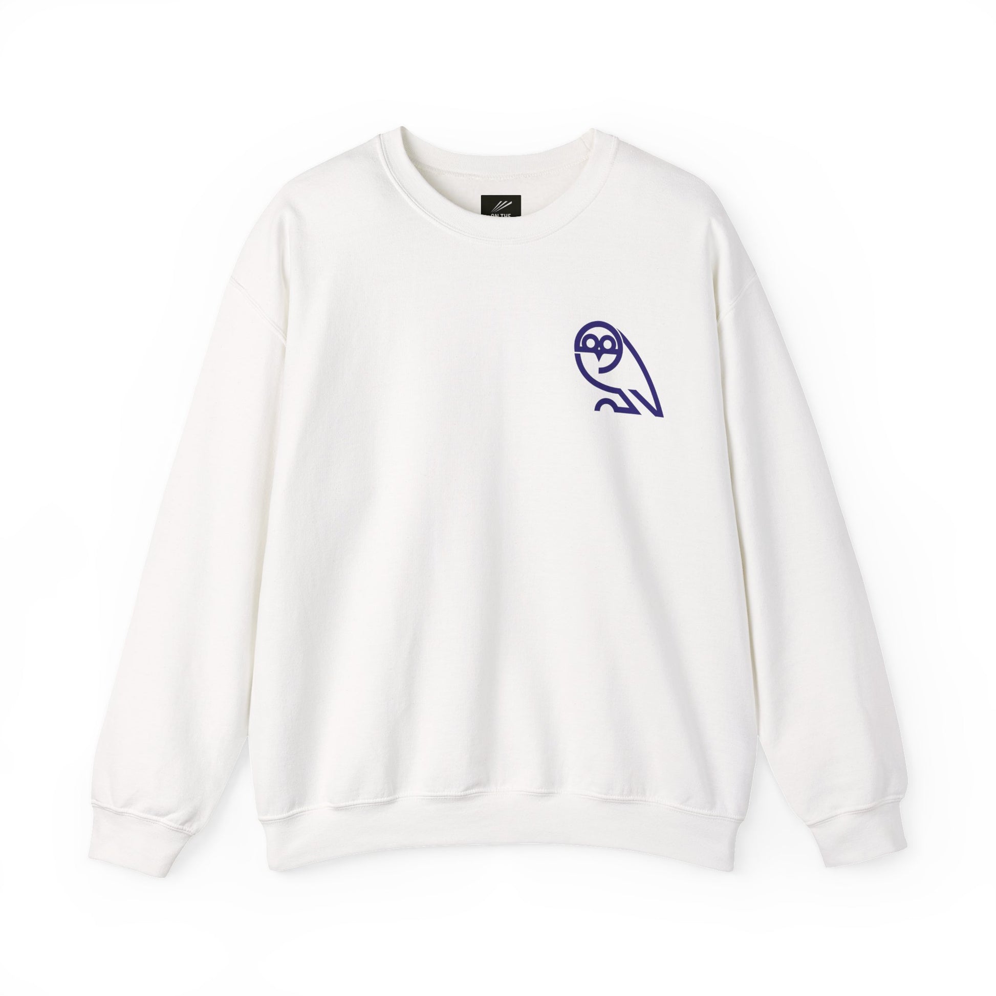 Owl Outline Crewneck Sweatshirt - On The Terrace