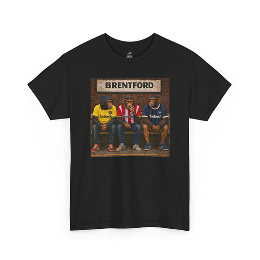 Brentford Station Bench Trio terrace t-shirt in black - On The Terrace casual wear