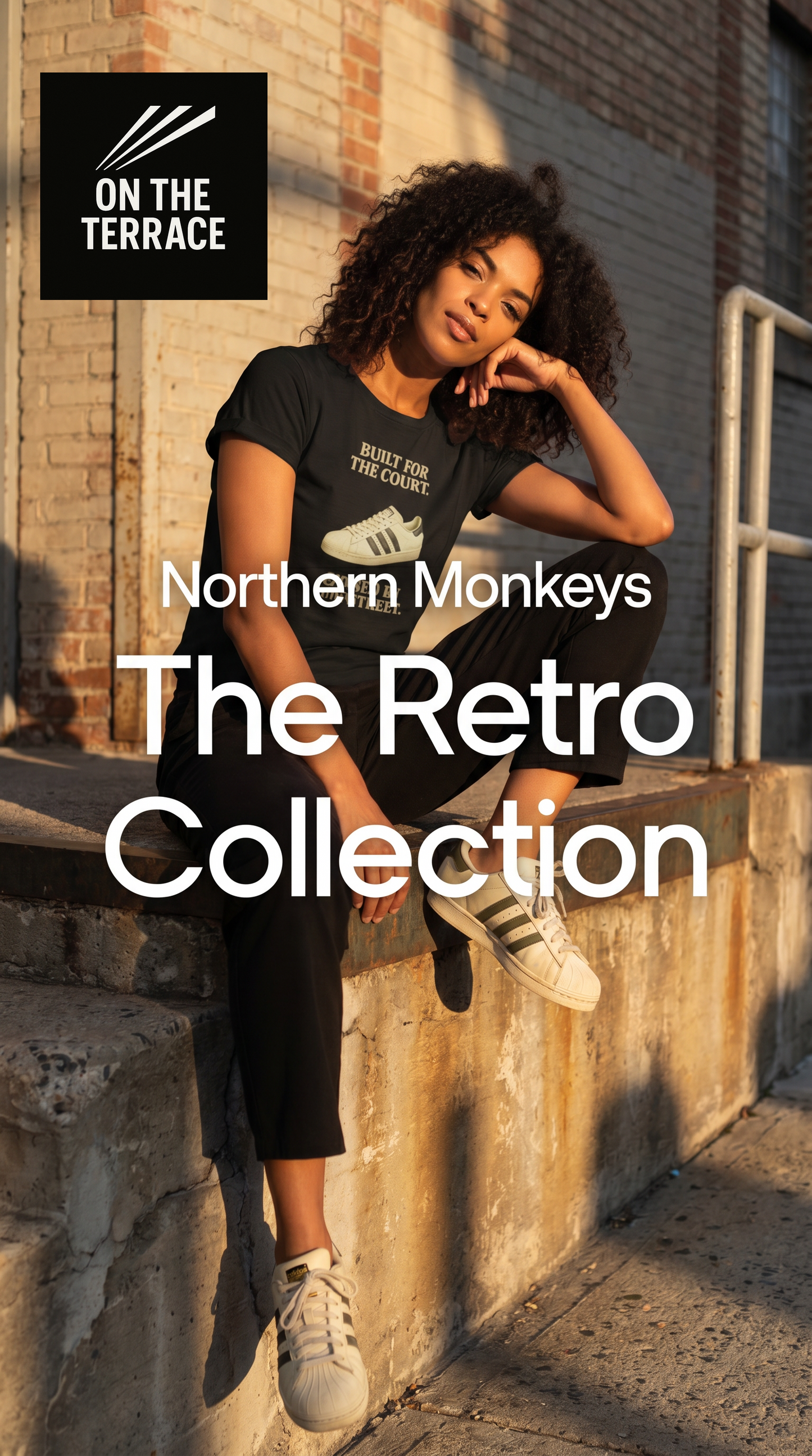 Black "Built For The Court" Retro Sneaker Graphic T-Shirt - Streetwear Tee