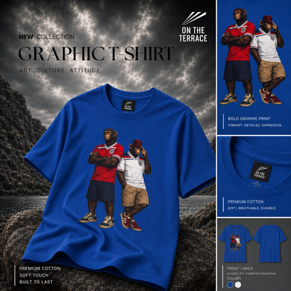 England "Casual Kings" Tee Blue | On The Terrace Exclusive - On The Terrace