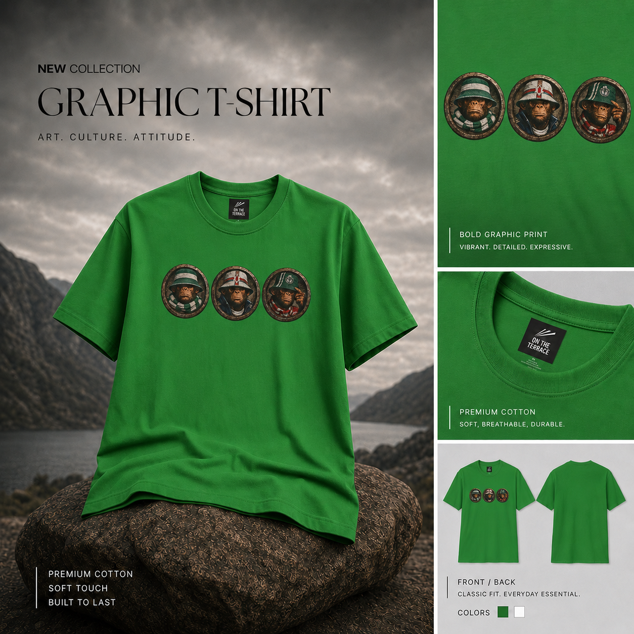 Northern Ireland T-Shirt | On The Terrace Exclusive Green Design - On The Terrace