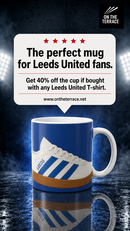 Leeds United Classic Sneaker Mug | LUFC Fan Gift – On The Terrace - On The Terrace