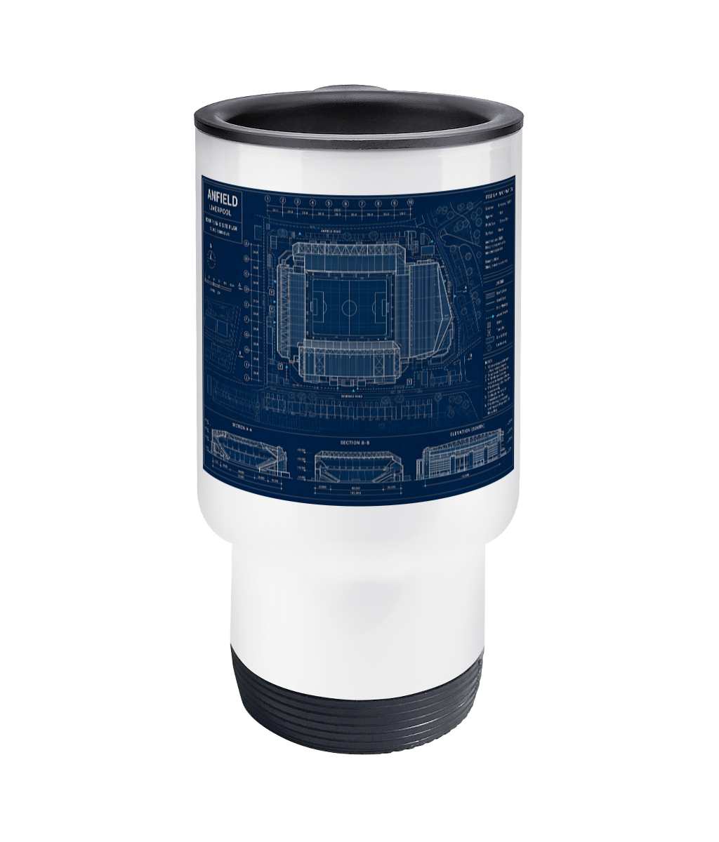 Anfield Blueprint Travel Mug