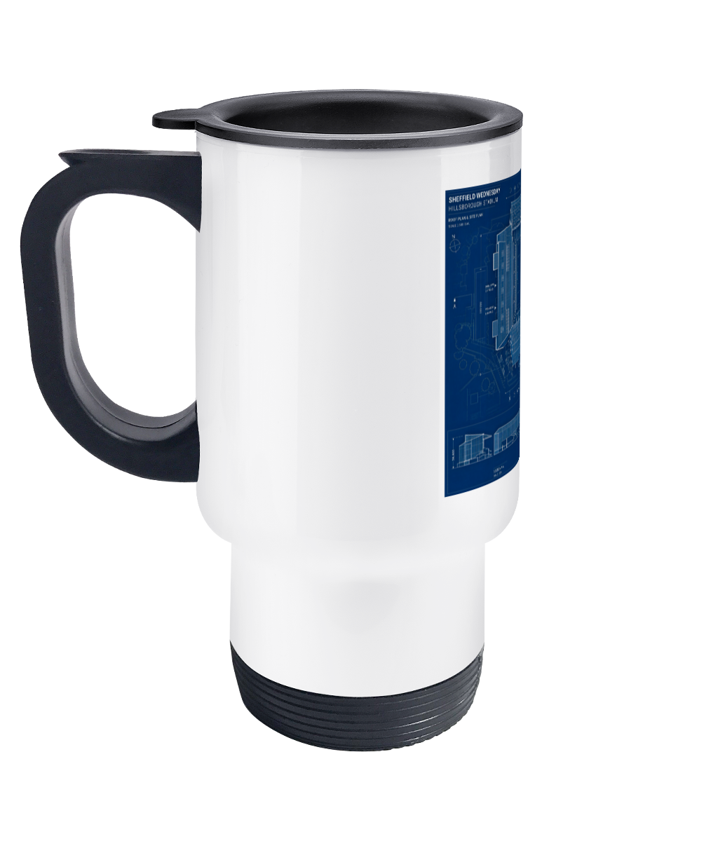 Hillsborough Blueprint Travel Mug 