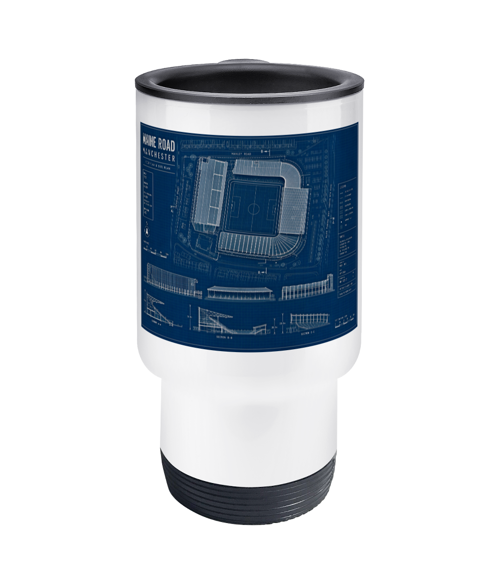 Maine Road Blueprint Travel Mug