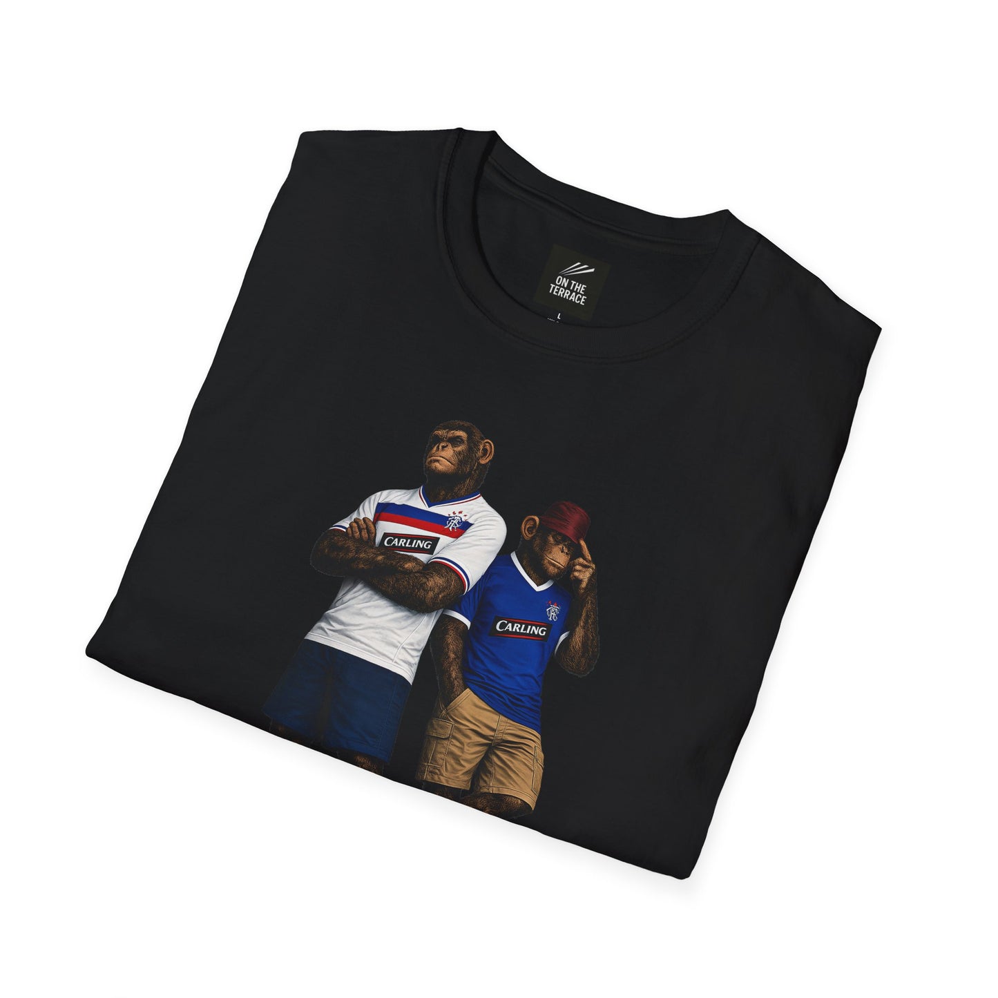 Folded Rangers fans T-shirt - On The Terrace
