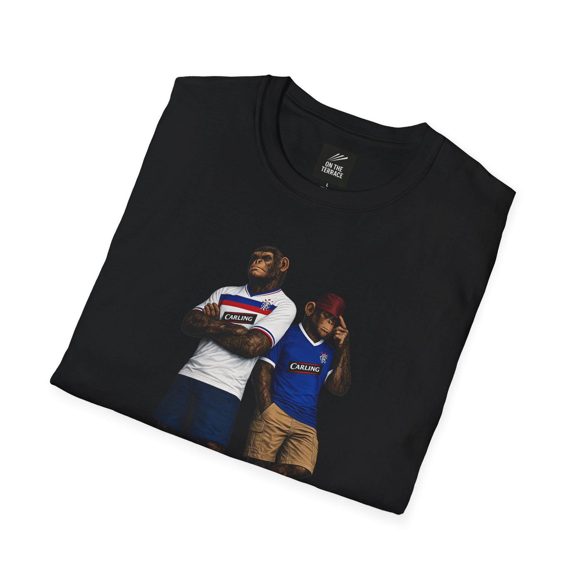 Folded Rangers fans T-shirt - On The Terrace
