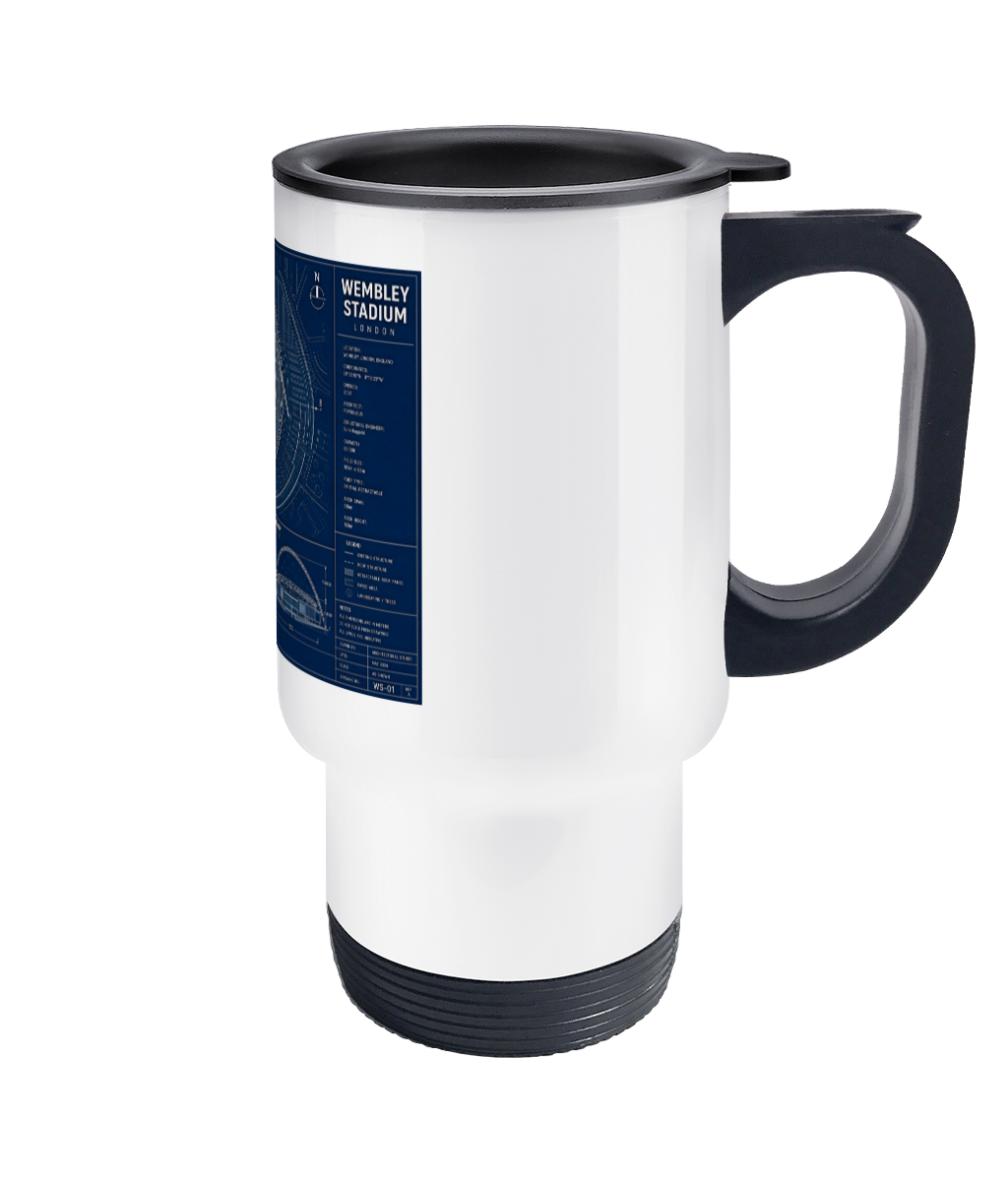 Wembley Stadium Blueprint Travel Mug