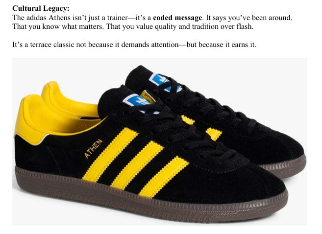 Adidas on the Terrace