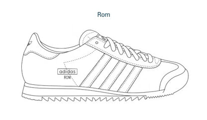 Adidas sneaker line drawing coloring page illustration outline.