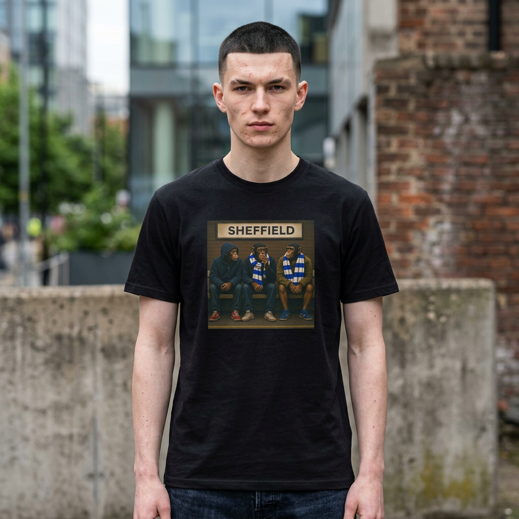 Sheffield Wednesday Northern Monkeys Terrace Tee | SWFC Casual Fan T-Shirt – On The Terrace - On The Terrace