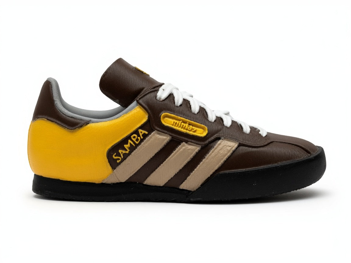 Hand-painted 3D Samba sneaker sculpture – perfect for collectors and customisers