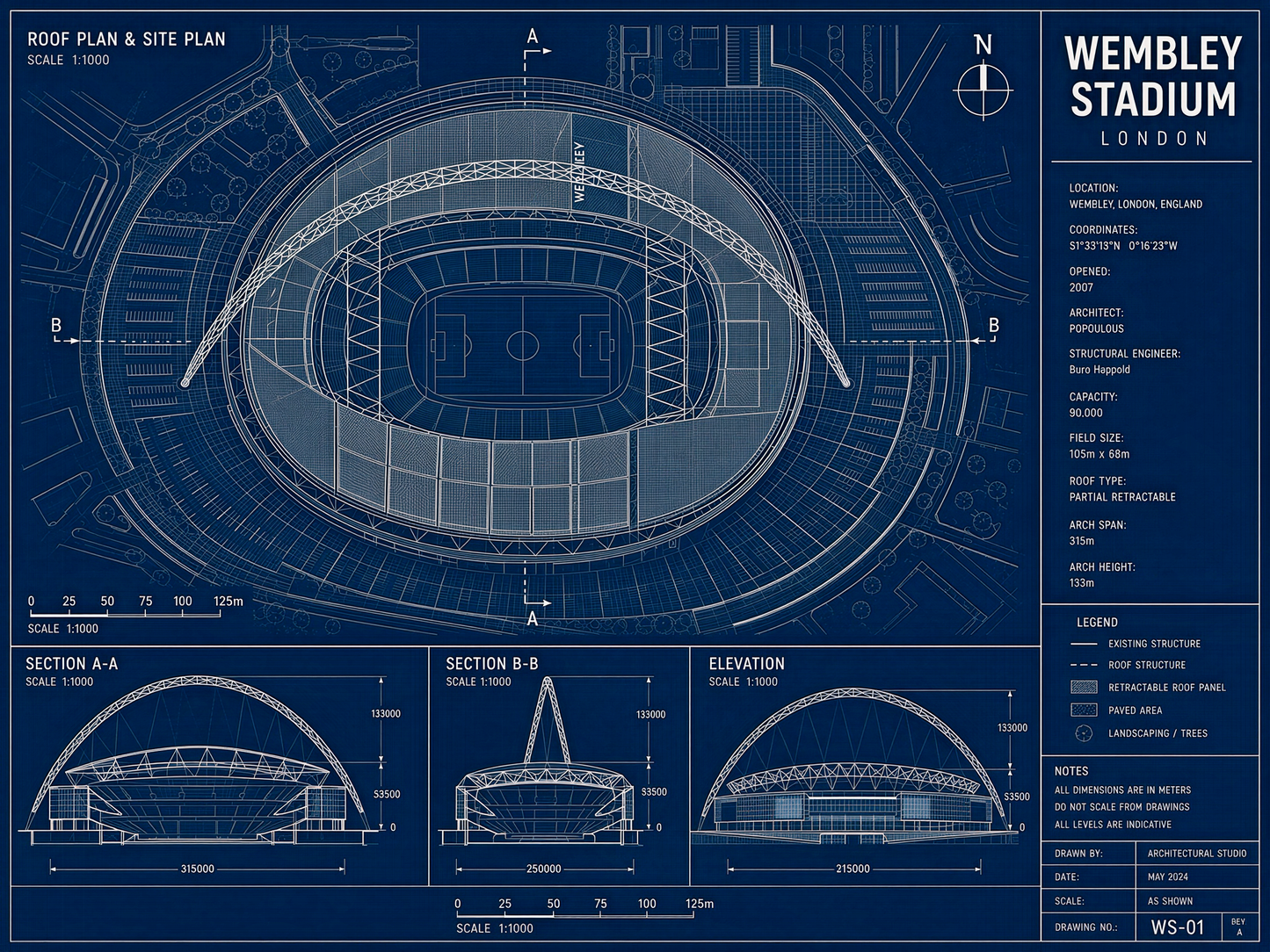 Wembley Stadium Blueprint 