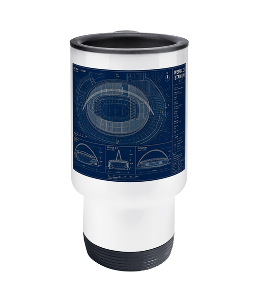 Wembley Stadium Blueprint Travel Mug