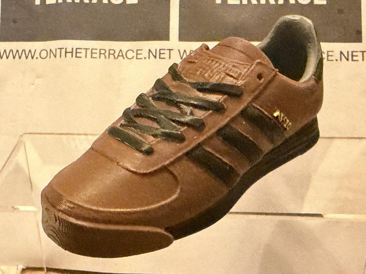 Angled view of brown and black AS520 inspired 120 mm 3D model