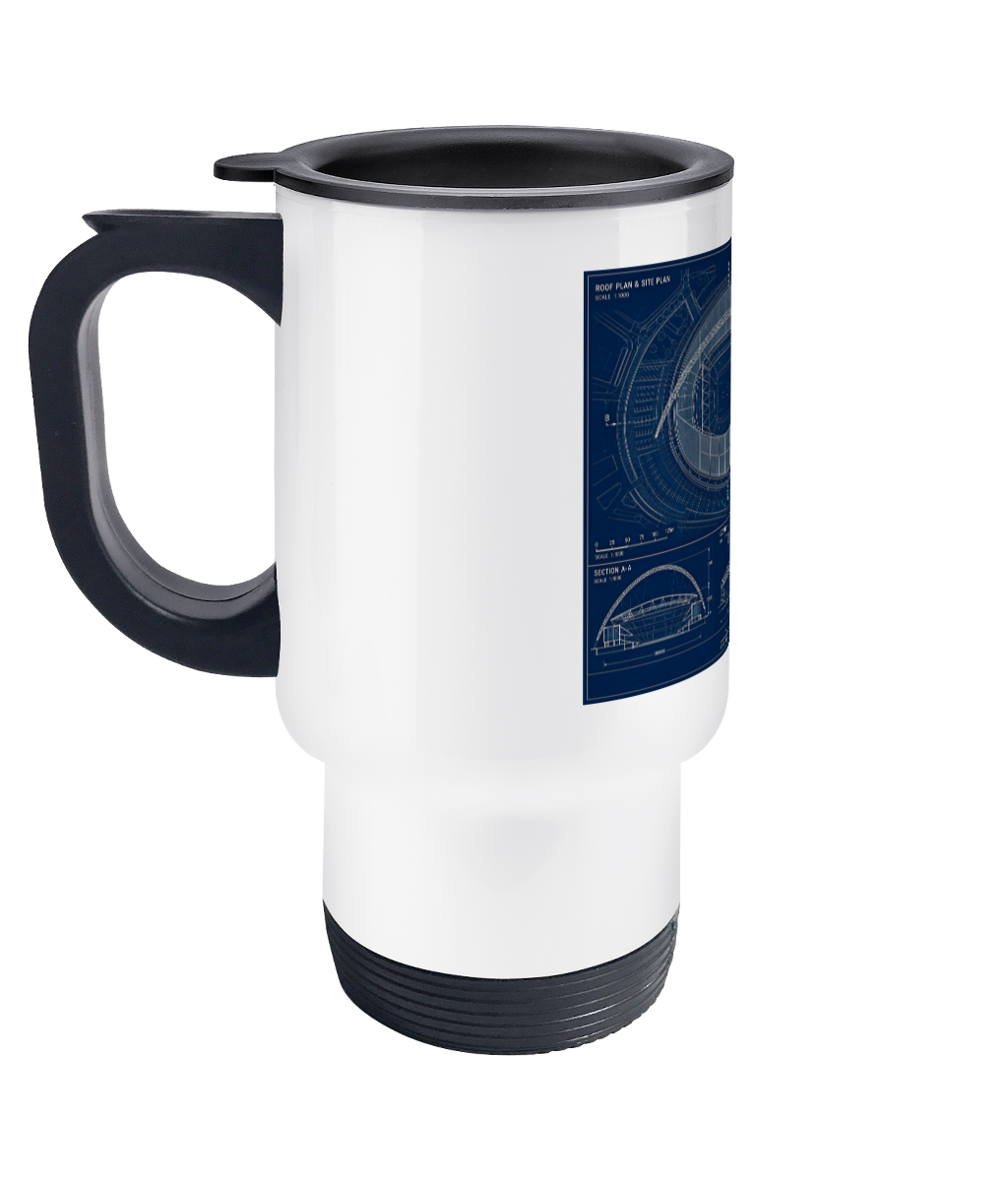 Wembley Stadium Blueprint Travel Mug
