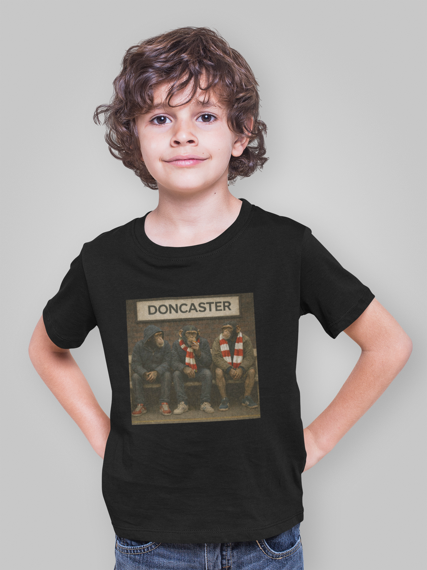 Doncaster Football Fans Kids Tee – Vintage Stadium Illustration